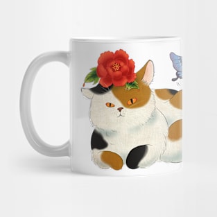 Minhwa: Cat and Butterfly D Type Mug